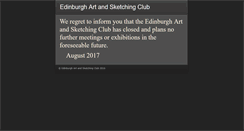 Desktop Screenshot of edinburgh-sketching-club.com