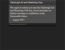 Tablet Screenshot of edinburgh-sketching-club.com
